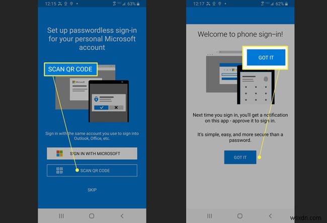 วิธีใช้แอป Microsoft Authenticator