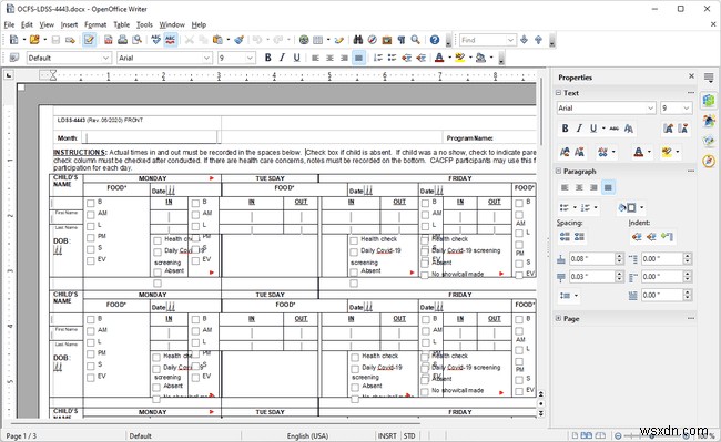 รีวิวนักเขียน OpenOffice