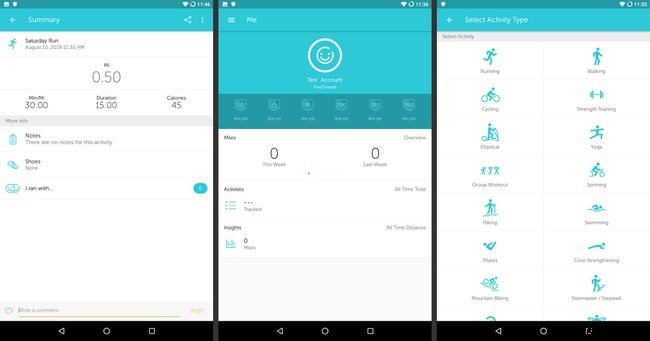 แอป RunKeeper สำหรับ Android