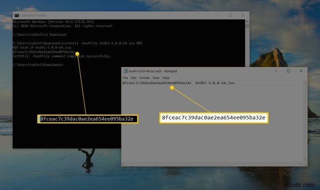 การตรวจสอบ MD5 Checksum ของไฟล์