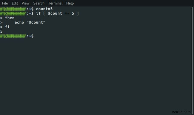 วิธีการเขียนคำสั่ง IF ใน Bash-Script