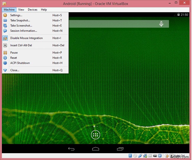 การใช้ Android ภายใน VirtualBox