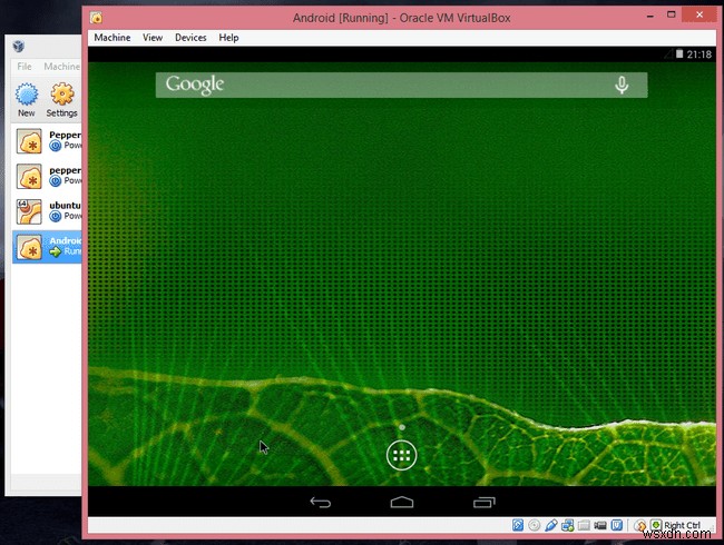 การใช้ Android ภายใน VirtualBox