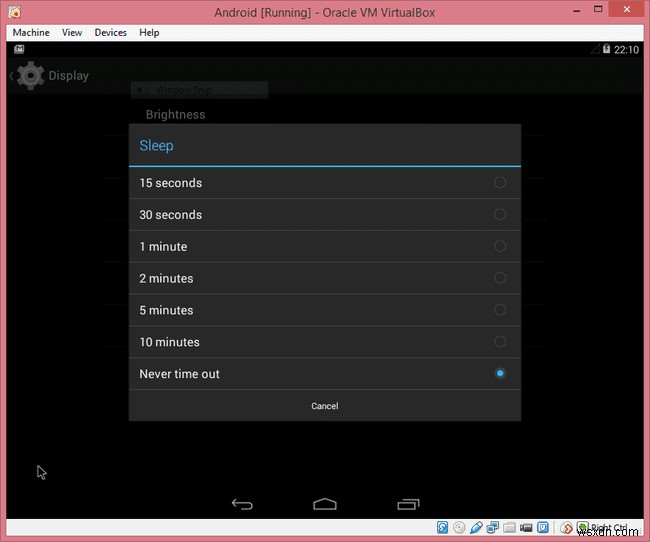 การใช้ Android ภายใน VirtualBox