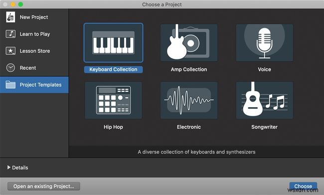 เปลี่ยนคีย์บอร์ด Mac ของคุณให้เป็นเปียโน GarageBand