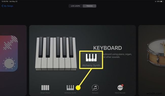 เปลี่ยนคีย์บอร์ด Mac ของคุณให้เป็นเปียโน GarageBand
