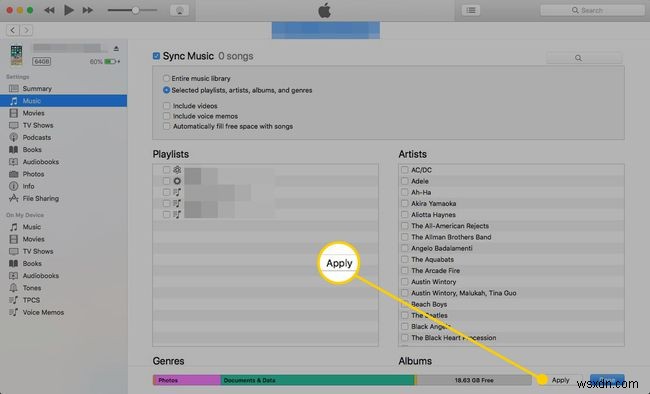 iTunes Sync:วิธีซิงค์เฉพาะบางเพลง