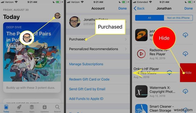 วิธีซ่อนการซื้อจาก iTunes และ App Store ในการแชร์กันในครอบครัว