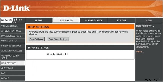 วิธีเปิดใช้งาน UPnP บนเราเตอร์