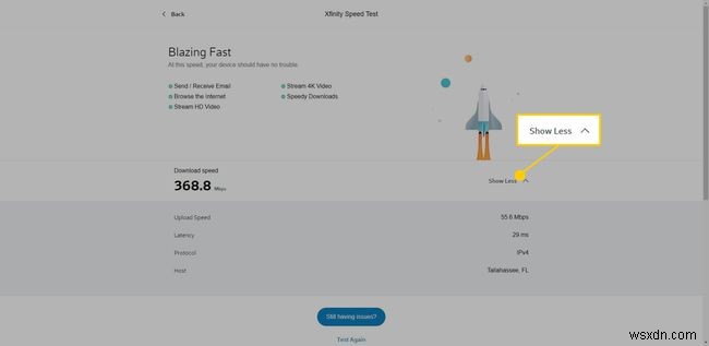 รีวิวการทดสอบความเร็ว Comcast/Xfinity