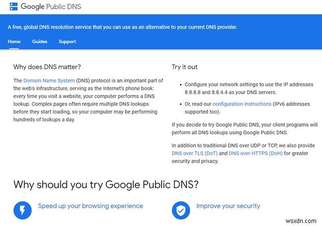 เซิร์ฟเวอร์ DNS สาธารณะและฟรี