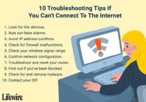 ไม่สามารถเชื่อมต่ออินเทอร์เน็ตได้ใช่หรือไม่ ลองใช้เคล็ดลับเหล่านี้