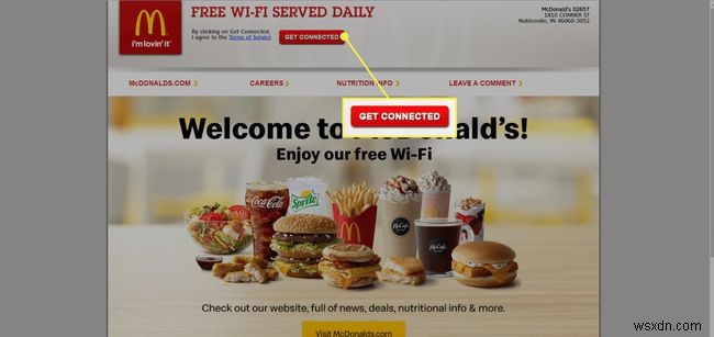 วิธีใช้ McDonalds Wi-Fi เพื่อเชื่อมต่อ