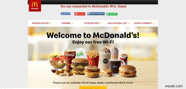 วิธีใช้ McDonalds Wi-Fi เพื่อเชื่อมต่อ