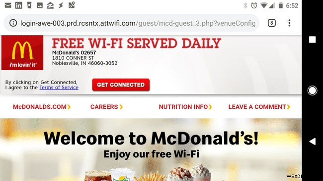 วิธีใช้ McDonalds Wi-Fi เพื่อเชื่อมต่อ