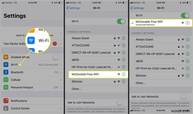 วิธีใช้ McDonalds Wi-Fi เพื่อเชื่อมต่อ