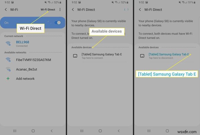 วิธีใช้ Wi-Fi Direct