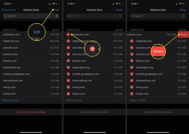 วิธีจัดการประวัติและข้อมูลการท่องเว็บบน iPhone