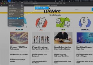 วิธีบันทึกหน้าเว็บเป็น PDF ใน Safari บน Mac