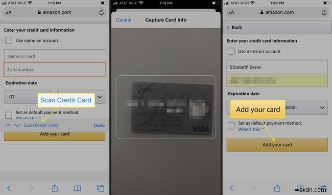 วิธีสแกนหมายเลขบัตรเครดิตใน Safari สำหรับ iPhone