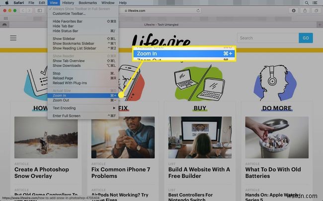 วิธีแก้ไขขนาดข้อความในเบราว์เซอร์ Safari บน Mac