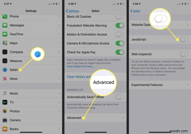 วิธีปิดการใช้งาน JavaScript ใน Safari สำหรับ iPhone