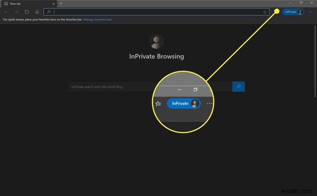 การใช้การเรียกดูแบบ InPrivate ใน Microsoft Edge สำหรับ Windows