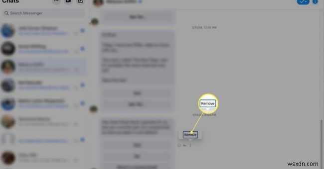 วิธีการลบข้อความบน Facebook Messenger