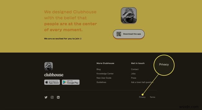 วิธีการลบบัญชีแอป Clubhouse