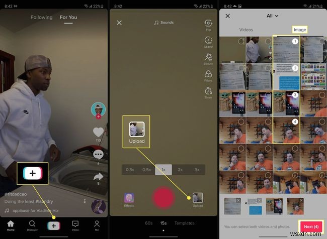 วิธีการเพิ่มรูปภาพไปยัง TikTok