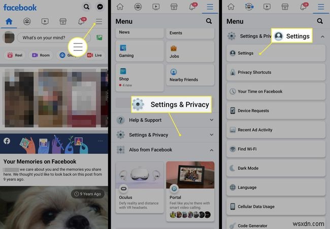 วิธีการลบบัญชี Facebook บน Android