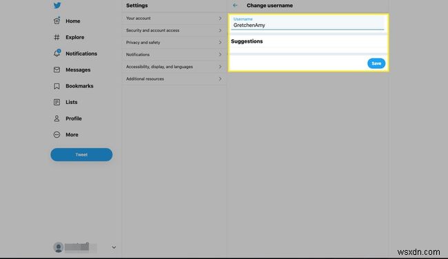 วิธีการเปลี่ยนชื่อผู้ใช้ Twitter