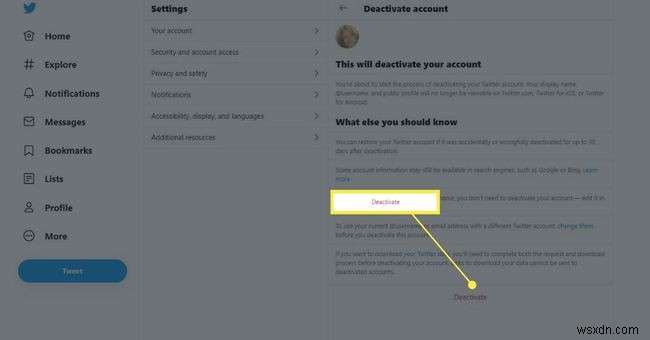 วิธีปิดใช้งานและลบบัญชี Twitter ของคุณอย่างถาวร