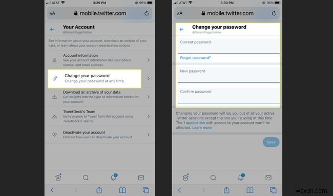 วิธีเปลี่ยนรหัสผ่าน Twitter ของคุณ