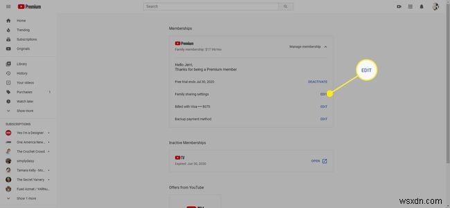 วิธีตั้งค่า YouTube Premium Family