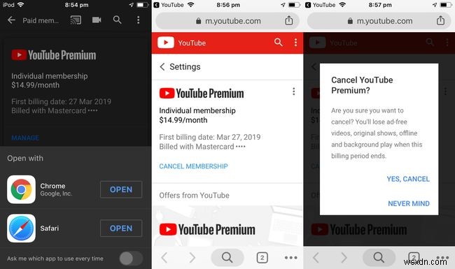 วิธียกเลิก YouTube Premium (เดิมชื่อ YouTube Red)