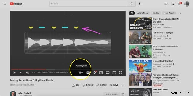 วิธีปิดการเล่นอัตโนมัติใน YouTube