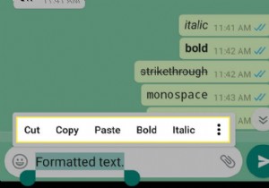 วิธีใช้ตัวหนา ตัวเอียง และขีดทับในข้อความ WhatsApp