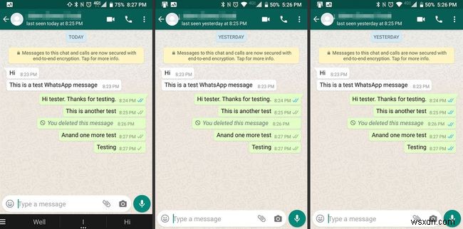 วิธีติดตามข้อความของคุณด้วยเครื่องหมายถูกของ WhatsApp