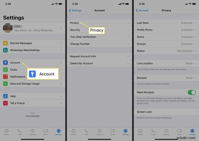วิธีใช้การตั้งค่าความเป็นส่วนตัวของ WhatsApp