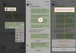 วิธีการลบข้อความจาก WhatsApp