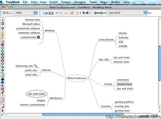 FreeMind:ซอฟต์แวร์การทำแผนที่ความคิดสำหรับแพลตฟอร์มทั้งหมด