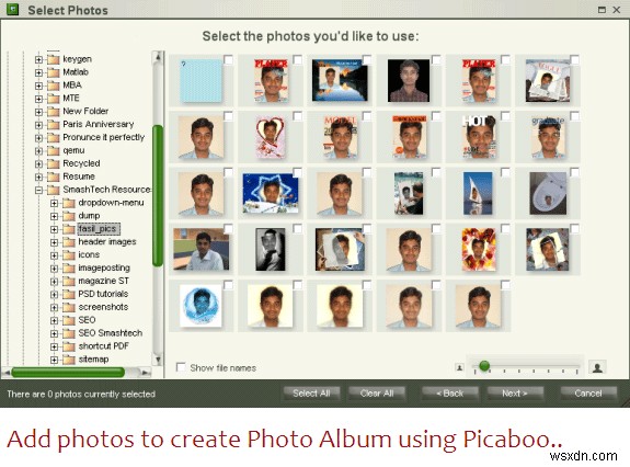 สร้างและแบ่งปันอัลบั้มรูปภาพของคุณทันทีด้วย Picaboo
