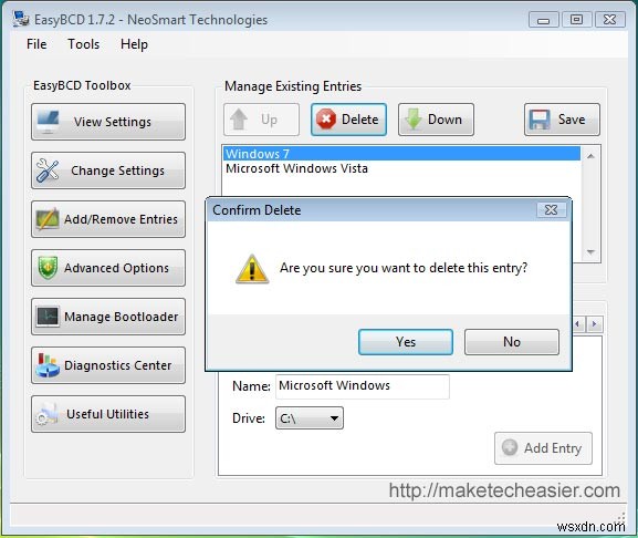 วิธีการถอนการติดตั้ง Windows 7 และส่งคืนพาร์ติชันไปยัง Vista