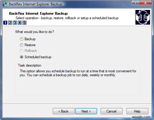 วิธีสำรองข้อมูลการตั้งค่า Internet Explorer ด้วย BackRex