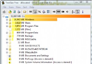 TreeSize Free ทำให้การวิเคราะห์พื้นที่ดิสก์เป็นเรื่องง่าย