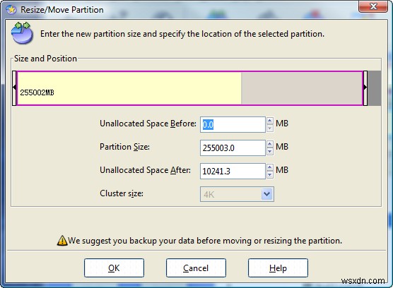 วิธีการปรับขนาดพาร์ติชั่นของคุณด้วย EASEUS Partition Manager