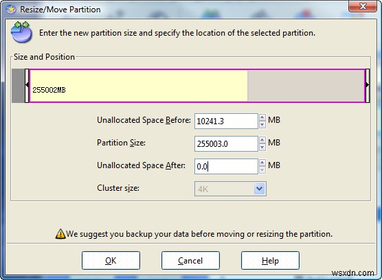 วิธีการปรับขนาดพาร์ติชั่นของคุณด้วย EASEUS Partition Manager