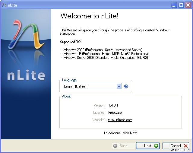 ปรับแต่งการติดตั้ง Windows ด้วย nlite