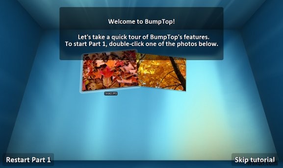 สร้างเดสก์ท็อปของคุณด้วย BumpTop